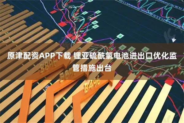 原津配资APP下载 锂亚硫酰氯电池进出口优化监管措施出台