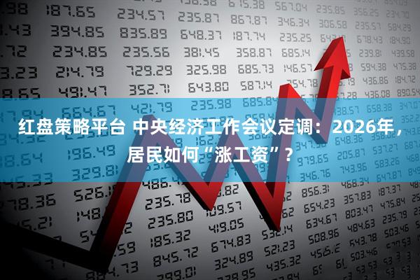 红盘策略平台 中央经济工作会议定调：2026年，居民如何“涨工资”？